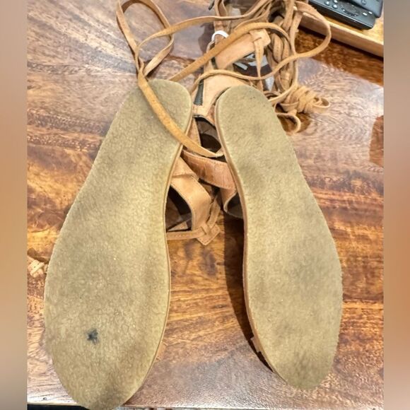 Free People Merida Gladiator Sandals Size 40 Boho Bohemian Summer Shoes - Picture 5 of 5